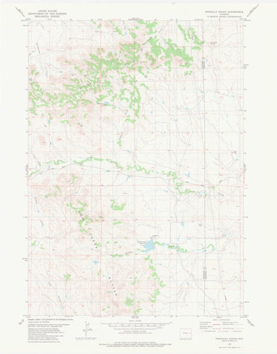 United States Geological Survey Pinnacle Rocks, WY (1981, 24000-Scale) digital map