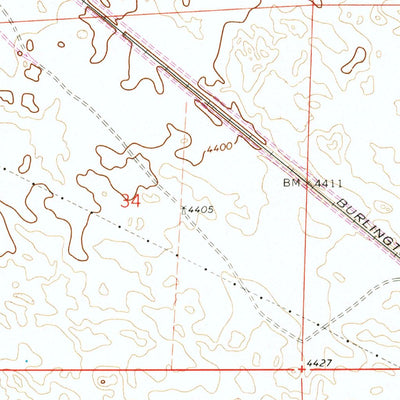 United States Geological Survey Pinneo, CO (1973, 24000-Scale) digital map