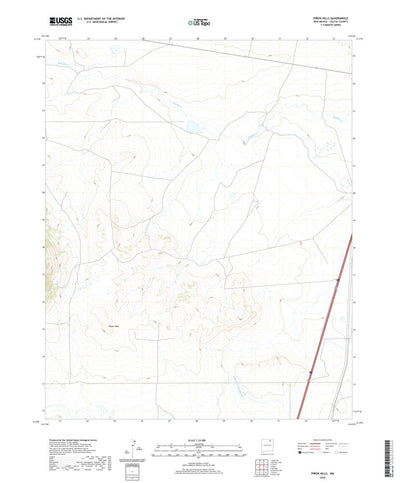 United States Geological Survey Pinon Hills, NM (2020, 24000-Scale) digital map