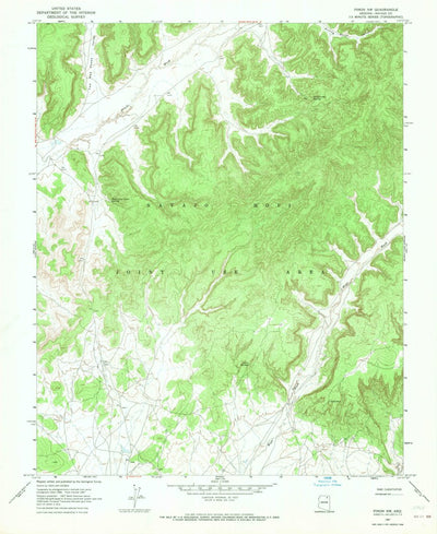United States Geological Survey Pinon NW, AZ (1967, 24000-Scale) digital map