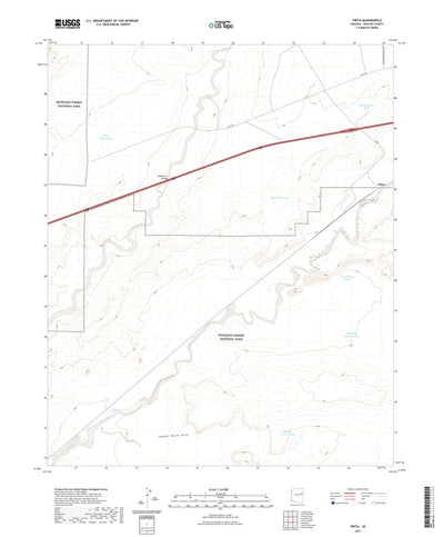United States Geological Survey Pinta, AZ (2021, 24000-Scale) digital map