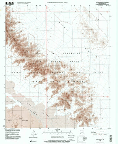United States Geological Survey Pinta Playa, AZ (1996, 24000-Scale) digital map