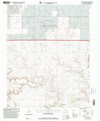 United States Geological Survey Pintada Creek, CO (1996, 24000-Scale) digital map