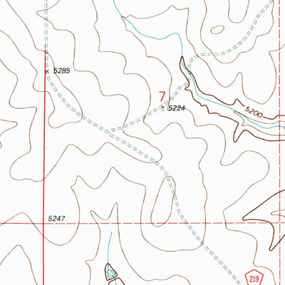 United States Geological Survey Pintada Creek, CO (1996, 24000-Scale) digital map
