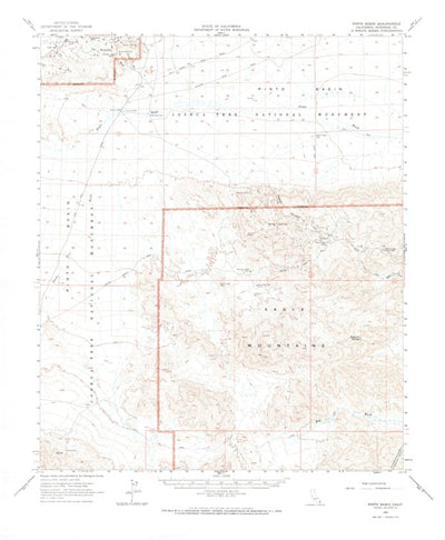 United States Geological Survey Pinto Basin, CA (1963, 62500-Scale) digital map