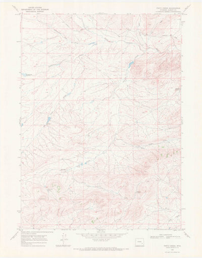 United States Geological Survey Pinto Creek, WY (1968, 24000-Scale) digital map