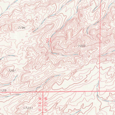 United States Geological Survey Pinto Creek, WY (1968, 24000-Scale) digital map