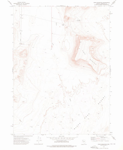 United States Geological Survey Pinto Mountain, NV (1972, 24000-Scale) digital map