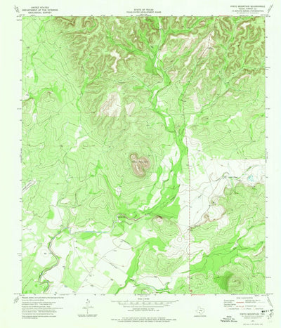 United States Geological Survey Pinto Mountain, TX (1974, 24000-Scale) digital map