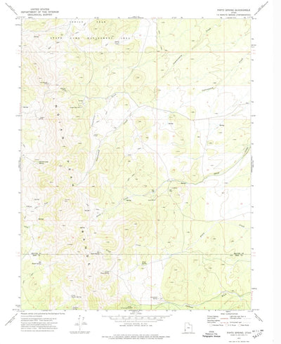 United States Geological Survey Pinto Spring, UT (1971, 24000-Scale) digital map