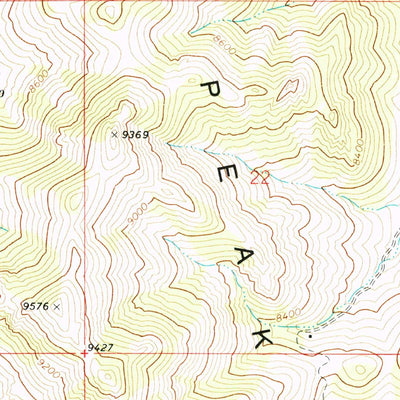United States Geological Survey Pinto Spring, UT (1971, 24000-Scale) digital map