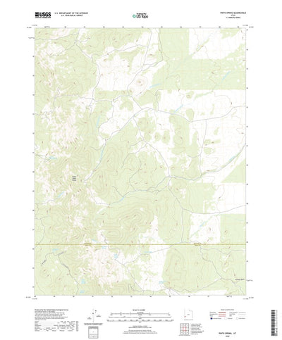 United States Geological Survey Pinto Spring, UT (2020, 24000-Scale) digital map