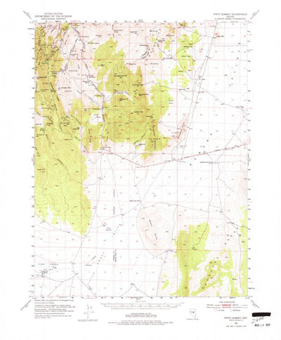 United States Geological Survey Pinto Summit, NV (1953, 62500-Scale) digital map