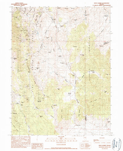 United States Geological Survey Pinto Summit, NV (1990, 24000-Scale) digital map