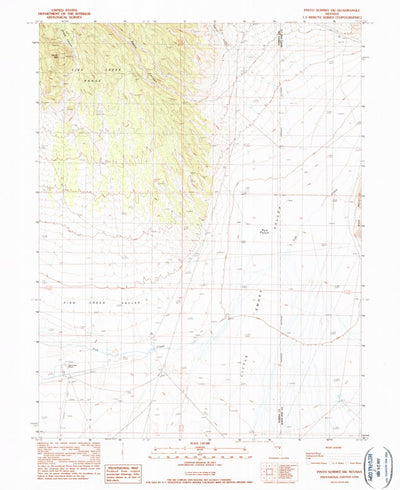 United States Geological Survey Pinto Summit SW, NV (1990, 24000-Scale) digital map