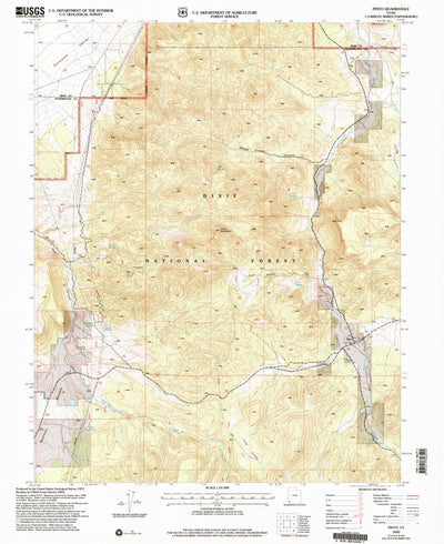 United States Geological Survey Pinto, UT (2002, 24000-Scale) digital map