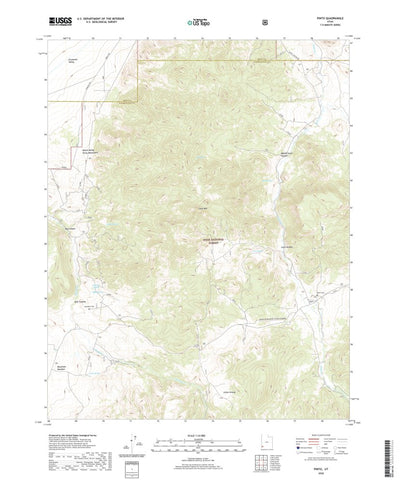 United States Geological Survey Pinto, UT (2020, 24000-Scale) digital map
