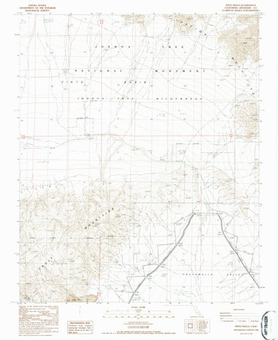 United States Geological Survey Pinto Wells, CA (1986, 24000-Scale) digital map