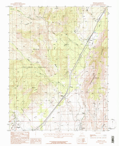 United States Geological Survey Pintura, UT (1986, 24000-Scale) digital map