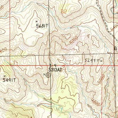United States Geological Survey Pintura, UT (1986, 24000-Scale) digital map