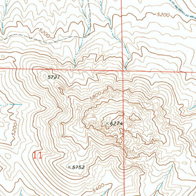 United States Geological Survey Pinyon Mountain, CA (1972, 24000-Scale) digital map