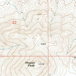 United States Geological Survey Pinyon Mountain, CA (1972, 24000-Scale) digital map