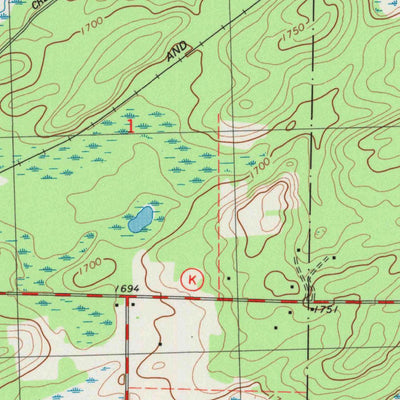 United States Geological Survey Pioneer Lake, WI (1981, 24000-Scale) digital map