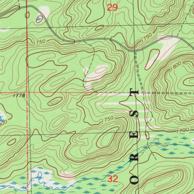 United States Geological Survey Pioneer Lake, WI (1981, 24000-Scale) digital map