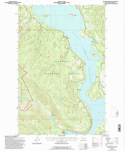 United States Geological Survey Pioneer Ridge, MT (1994, 24000-Scale) digital map