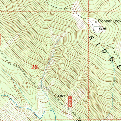 United States Geological Survey Pioneer Ridge, MT (1994, 24000-Scale) digital map