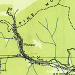 United States Geological Survey Pioneer, TN (1936, 24000-Scale) digital map