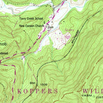 United States Geological Survey Pioneer, TN (1952, 24000-Scale) digital map