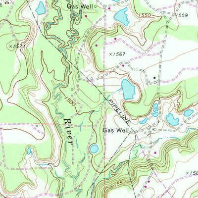 United States Geological Survey Pioneer, TX (1969, 24000-Scale) digital map
