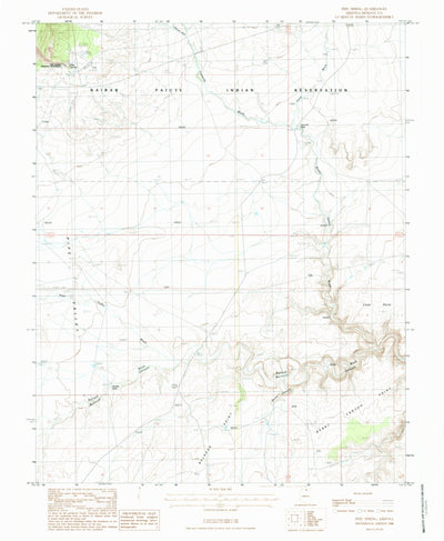 United States Geological Survey Pipe Spring, AZ (1988, 24000-Scale) digital map