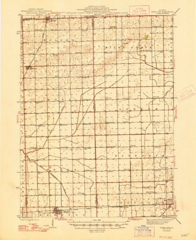 United States Geological Survey Piper City, IL (1947, 62500-Scale) digital map