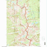 United States Geological Survey Piper-Crow Pass, MT (1994, 24000-Scale) digital map