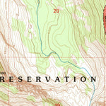 United States Geological Survey Piper-Crow Pass, MT (1994, 24000-Scale) digital map
