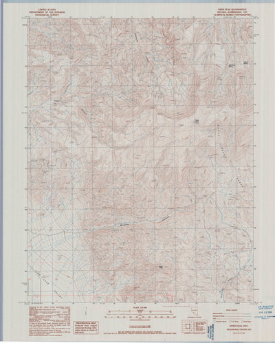 United States Geological Survey Piper Peak, NV (1987, 24000-Scale) digital map