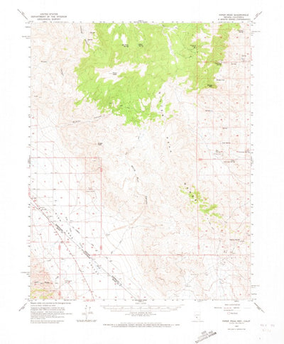 United States Geological Survey Piper Peak, NV-CA (1963, 62500-Scale) digital map
