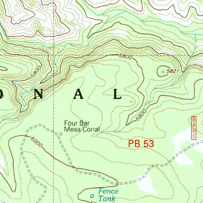 United States Geological Survey Pipestem Mountain, AZ (1997, 24000-Scale) digital map