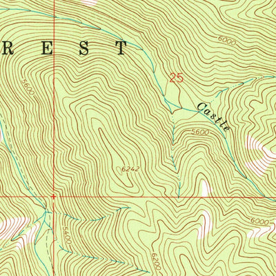 United States Geological Survey Piquett Creek, MT (1964, 24000-Scale) digital map