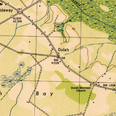 United States Geological Survey Pireway, NC-SC (1943, 31680-Scale) digital map