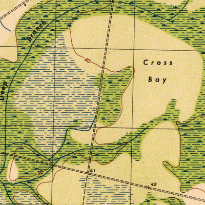 United States Geological Survey Pireway, NC-SC (1943, 31680-Scale) digital map