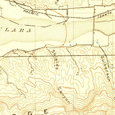 United States Geological Survey Piru, CA (1921, 62500-Scale) digital map