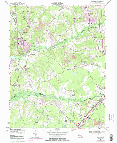United States Geological Survey Piscataway, MD (1957, 24000-Scale) digital map