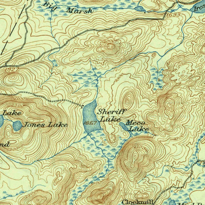 United States Geological Survey Piseco Lake, NY (1906, 62500-Scale) digital map