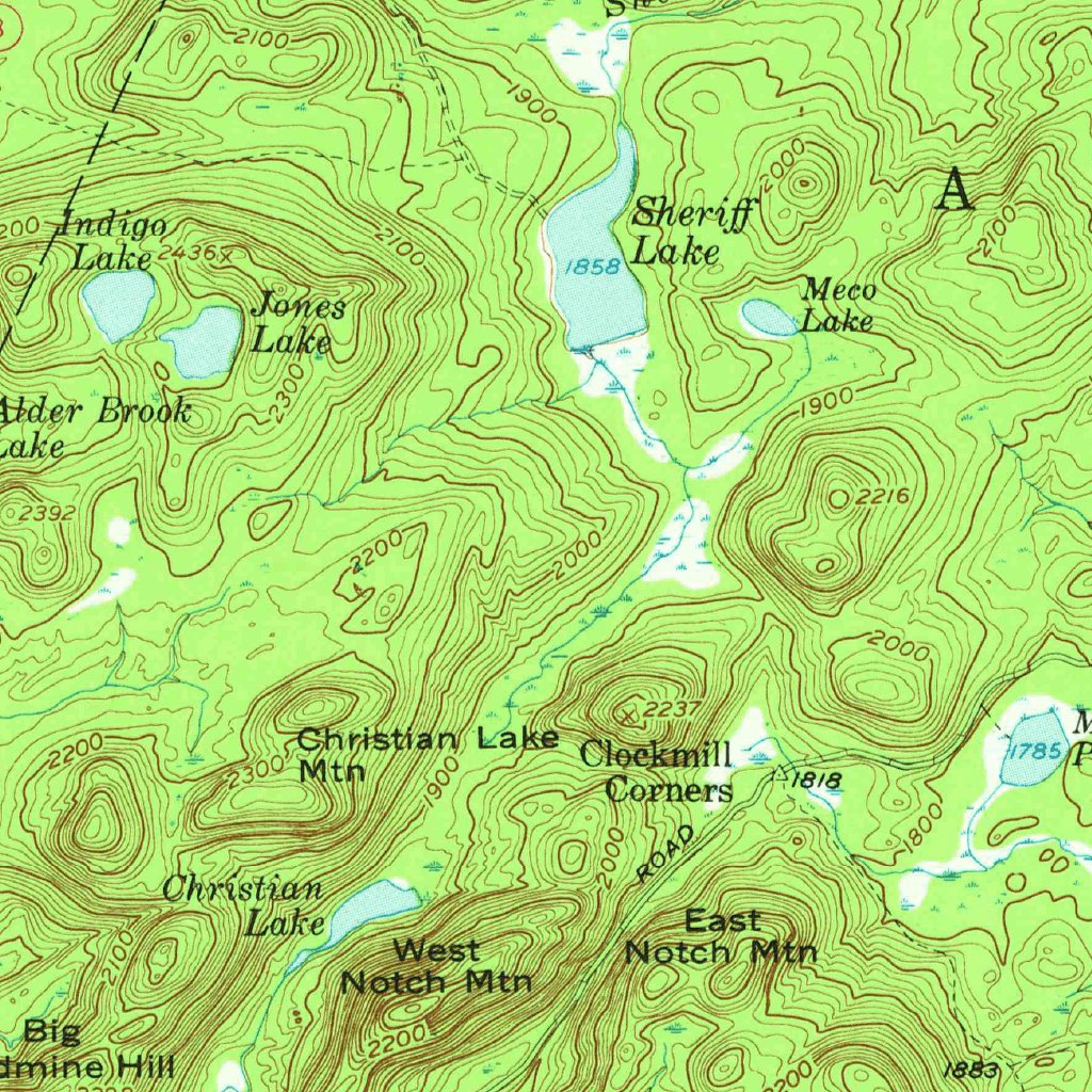 Piseco Lake, NY (1954, 62500-Scale) Map by United States Geological ...