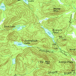 United States Geological Survey Piseco Lake, NY (1954, 62500-Scale) digital map