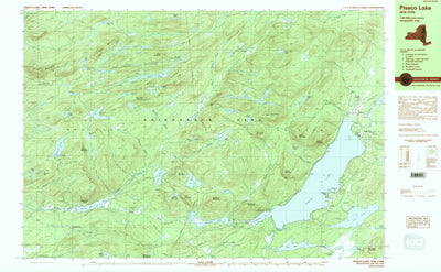 United States Geological Survey Piseco Lake, NY (1990, 25000-Scale) digital map