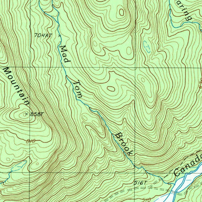 United States Geological Survey Piseco Lake, NY (1990, 25000-Scale) digital map